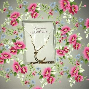 Crescent moon necklace 🌙